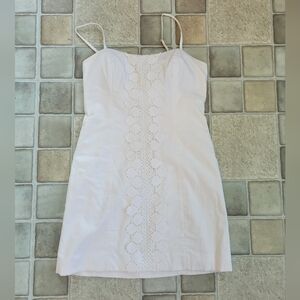 Lilly Pulitzer White Shelli Stretch Dress Size 2
